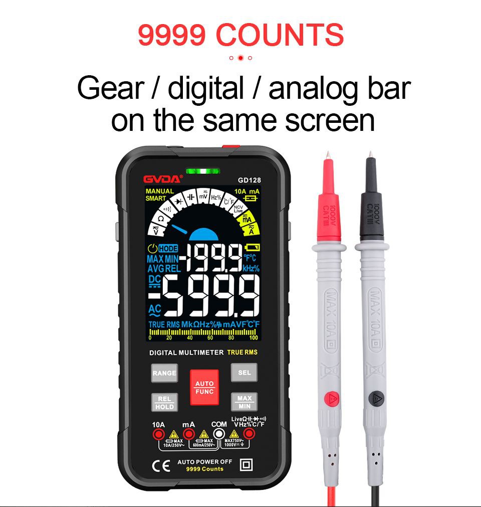 9999 Counts smart multimter